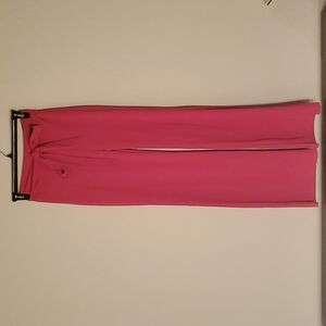 VTG hot pink wide leg polyester blend pants